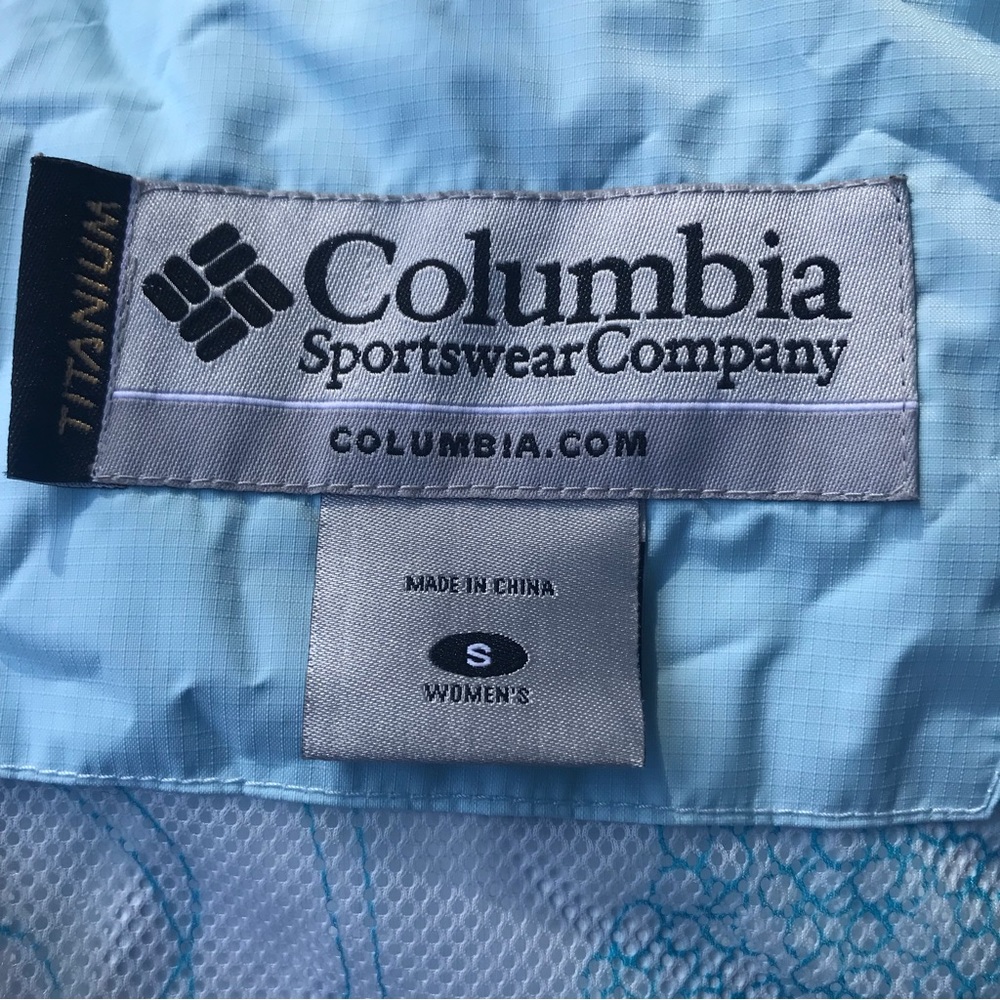 Columbia Titanium Rain Jacket Euc Small - image 8